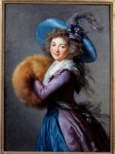 Portrait of Madame Mole Reymond, actress of the Italian Comedie by Elisabeth Louise Vigee Lebrun