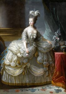 Portrait of Queen Marie Antoinette of France 1755-1793 by Elisabeth Louise Vigee Lebrun