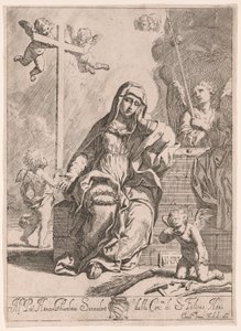 Madonna of Sorrows with Symbols of the Passion by Elisabetta Sirani