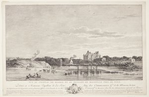 View of Château de Madrid and Pavillon de Bagatelle by Elise Saugrain