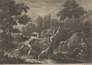 Apollo and Daphne by Elisha Kirkall