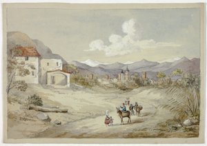 Albenga on the Corniche (Coastal) Road by Elizabeth Murray