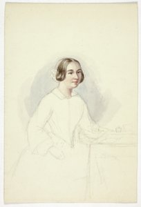 Young Woman at Writing Desk by Elizabeth Murray