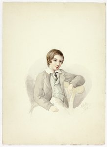 Youth Leaning on Chair