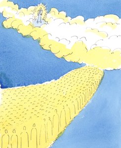 All the Saints in Heaven know what people right back to Moses have known, that God wants us to honour our mother and father by Elizabeth Wang