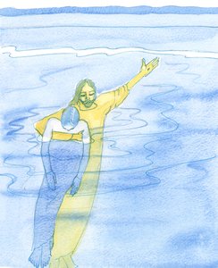 As we struggle with serious problems, determined to remain faithful to Christ, He is very close, holding in His arms each beloved friend, as a life-guard holds up an exhausted swimmer, 2003