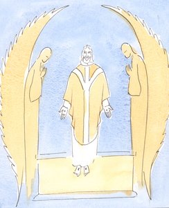 At every Mass, Jesus Christ is made Present before us, our great High Priest Who intercedes for us with His Father in Heaven