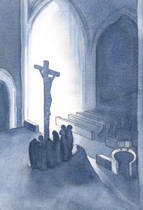 At the Mass we offer in thanksgiving a holy and living Sacrifice.