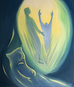 At the moment of death, the soul who dies in Christ is swept up with Him and carried to the Father by Elizabeth Wang