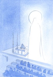Christ and His Holy Mother are alive, in Heaven now, glorious. To be thus glorified is to be majestic, and perfect in every way by Elizabeth Wang