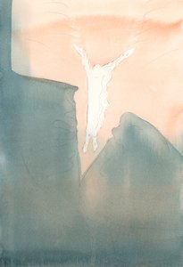 Christ leaps lovingly into the dread dark depths of our hearts. by Elizabeth Wang