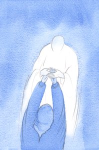 Christ took my hands during Holy Communion, saying: be confident, turn to me in everything, with every joy, problem or query