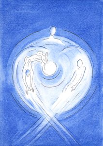 From all eternity the Son of God, who was born of Mary, springs forth from the white-hot love of the Father