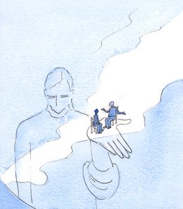 God holds in existence all things, and all people, including those who question His existence by Elizabeth Wang
