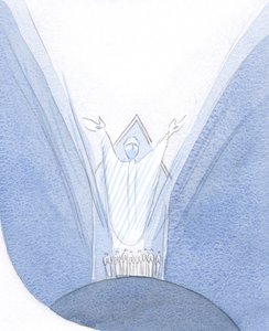 Here, during Mass, Christ is Really Present with us, on Earth, praying to the Father, with us gathered around Him.