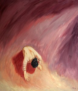 Jesus prays in agony to his Heavenly Father in the Garden of Gethsemane