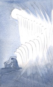 My Guardian Angel, and many others, bowed in reverent prayer at the words: Glory be to the Father by Elizabeth Wang