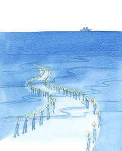 People who die whilst praying (like those who died praying the Rosary on the Titanic) are marching along a road which seems to lead to darkness