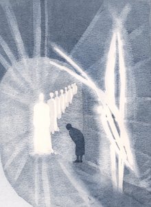 Sometimes, Christ Is Present to the Soul, in His Glory, Worshipped by Our Guardian Angel. We Need Only Attend, and Adore by Elizabeth Wang