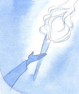 The Holy Spirit can help us in our weakness. Our sincere prayer calls down, it seems, a blazing torch to lighten our way by Elizabeth Wang
