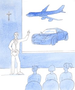 The Lord showed me people shouting out in anxiety and alarm about carbon footprints, and worrying about their earthly lives by Elizabeth Wang