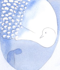 The most Holy Spirit - seen as a beautiful bird with dazzling white feathers - is present and at work in us