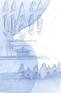 The whole church building is thronged with Angels; we brush them at every moment by Elizabeth Wang