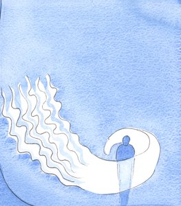 When I praised the Father for His gifts in prayer, he showed me that His Holy Spirit enfolds me in sweet 