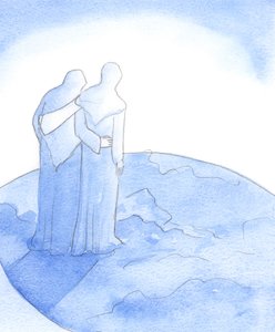 When Our Lady greeted Elizabeth at the Visitation, they praised God for His love. Our Lady held in mind the whole world which Her Son wished to help