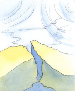 When someone is suddenly enlightened by God, it is as if an undersea earthquake takes place