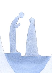 When the child Jesus was found in the Temple, He leaned forward, quietly explaining to His Holy Mother (with infinite kindness) that His work had already begun