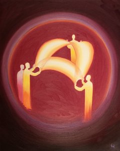 Whoever lives in union with the Blessed Trinity is one with each Divine Person as each one pours out love to the others by Elizabeth Wang