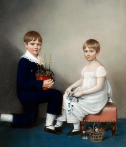 Charles (aged six) and Catherine Darwin