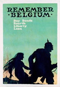 Remember Belgium - American World War I poster