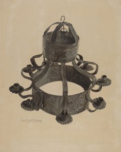 Pa. German Chandelier by Elmer R. Kottcamp