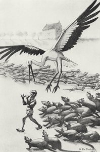 Nils, the Rats and the Goose, illustration from 