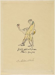 Jussuf Walks with His Ostrich by Else Lasker Schüler