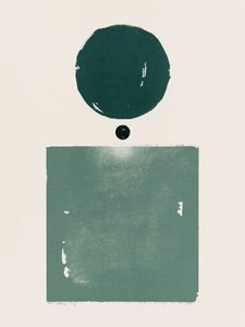 Abstract Green Shapes