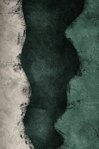 Deep Green Abstract Flow