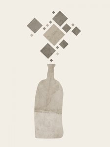 Floating Geometric Bottle by Ema Paraschiv