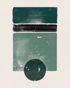 Green Black Earthy Shapes