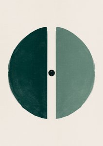 Green Split Circle by Ema Paraschiv