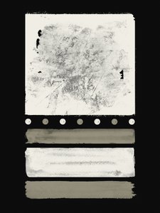 Midnight Cream Delight Abstraction