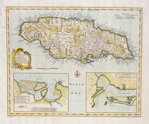 Map of the Island of Jamaica, divided into its Principal Parishes c.1760 by Emanuel Bowen