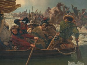 Washington Crossing the Delaware River, 25th December 1776 by Emanuel Gottlieb Leutze