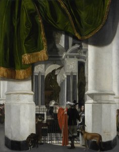 Interior of the Nieuwe Kerk in Delft with the Tomb of William the Silent by Emanuel de Witte
