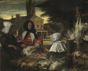 The Birdmarket, Amsterdam by Emanuel de Witte