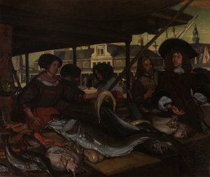 The Nieuwe Vismarkt (New Fish Market) in Amsterdam by Emanuel de Witte