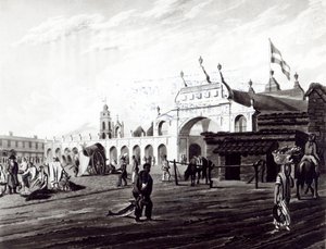 Market Place, engraved by Daniel Havell, 1820
