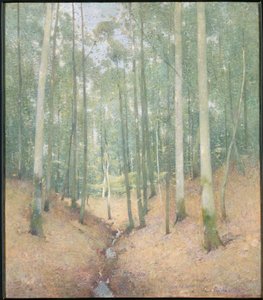 Wood Interior by Emil Carlsen